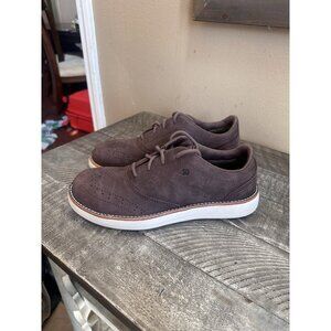 Worx by Red Wing Shoes Womens 7.5 M Casual Oxford Brown Leather Steel Toe Low